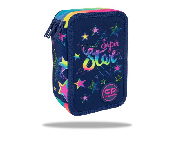 Penál 3 zipy Jumper STARS - vybavený